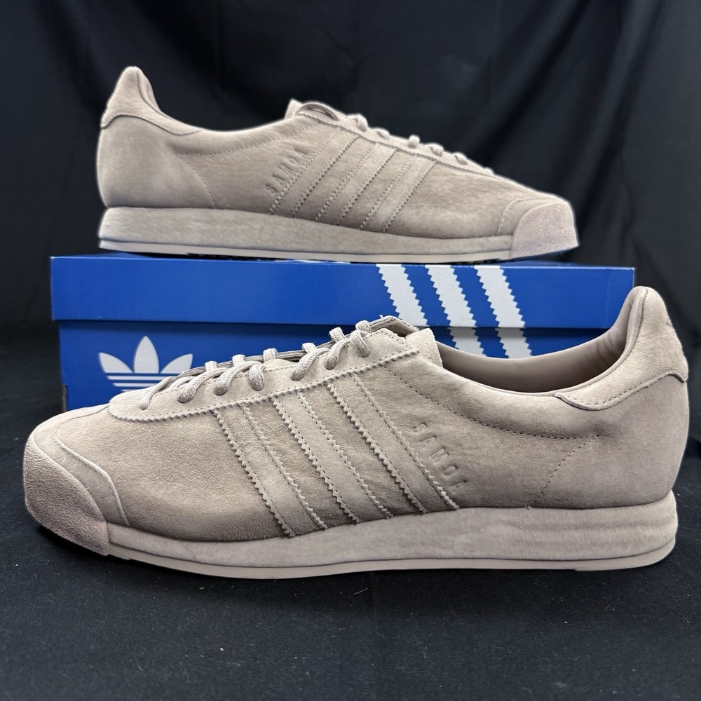 Size 11 Adidas Samoa Vintage Oyster Holdings Pigskin Mens Shoes Pantone B27735